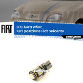 0 Luci posizione LED per Fiat Seicento 1998-2010: Aura w5w W5W: lampadina LED Aura 6000k