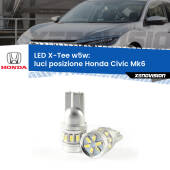 0 Luci posizione LED per Honda Civic Mk6 1995-1999: W5W X-Tee W5W (T10) LED X-Tee (Coppia)