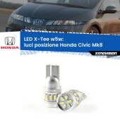 0 Luci posizione LED per Honda Civic Mk8 2005-2010: W5W X-Tee W5W (T10) LED X-Tee (Coppia)