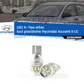 0 Luci posizione LED per Hyundai Accent II LC 2000-2005: W5W X-Tee W5W (T10) LED X-Tee (Coppia)