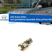 0 Luci posizione LED per Hyundai Atos prime MX 1997-2008: Aura w5w W5W: lampadina LED Aura 6000k