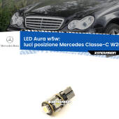 0 Luci posizione LED per Mercedes Classe-C W203 2000-2007: Aura w5w W5W: lampadina LED Aura 6000k
