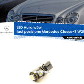 0 Luci posizione LED per Mercedes Classe-E W211 2002-2009: Aura w5w W5W: lampadina LED Aura 6000k