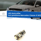 0 Luci posizione LED per Mercedes Classe-R W251, V251 2006-2014: Aura w5w W5W: lampadina LED Aura 6000k