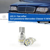 0 Luci posizione LED per Mercedes Classe-S W140 1991-1998: W5W X-Tee W5W (T10) LED X-Tee (Coppia)