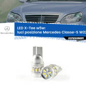 0 Luci posizione LED per Mercedes Classe-S W220 1998-2005: W5W X-Tee W5W (T10) LED X-Tee (Coppia)