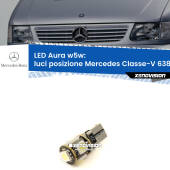 0 Luci posizione LED per Mercedes Classe-V 638/2 1996-2003: Aura w5w W5W: lampadina LED Aura 6000k