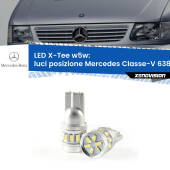 0 Luci posizione LED per Mercedes Classe-V 638/2 1996-2003: W5W X-Tee W5W (T10) LED X-Tee (Coppia)