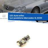 0 Luci posizione LED per Mercedes SL R230 2001-2012: Aura w5w W5W: lampadina LED Aura 6000k