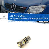 0 Luci posizione LED per Mercedes Sprinter 903 1995-2006: Aura w5w W5W: lampadina LED Aura 6000k