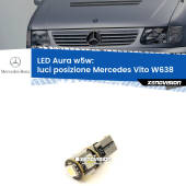 0 Luci posizione LED per Mercedes Vito W638 1996-2003: Aura w5w W5W: lampadina LED Aura 6000k
