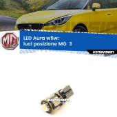 0 Luci posizione LED per MG  3  2011in poi: Aura w5w W5W: lampadina LED Aura 6000k