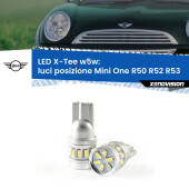 0 Luci posizione LED per Mini One R50 R52 R53 2001-2006: W5W X-Tee W5W (T10) LED X-Tee (Coppia)