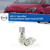 0 Luci posizione LED per Opel Corsa B S93 1993-2000: W5W X-Tee W5W (T10) LED X-Tee (Coppia)