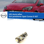 0 Luci posizione LED per Opel Corsa D S07 2006-2010: Aura w5w W5W: lampadina LED Aura 6000k