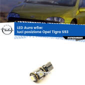 0 Luci posizione LED per Opel Tigra S93 1994-2000: Aura w5w W5W: lampadina LED Aura 6000k