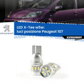 0 Luci posizione LED per Peugeot 107 2005-2014: W5W X-Tee W5W (T10) LED X-Tee (Coppia)
