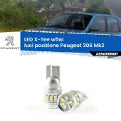 0 Luci posizione LED per Peugeot 306 Mk2 1997-1999: W5W X-Tee W5W (T10) LED X-Tee (Coppia)