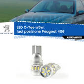 0 Luci posizione LED per Peugeot 406 1995-2004: W5W X-Tee W5W (T10) LED X-Tee (Coppia)