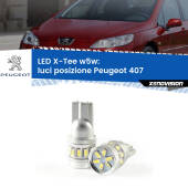 0 Luci posizione LED per Peugeot 407 2004-2011: W5W X-Tee W5W (T10) LED X-Tee (Coppia)