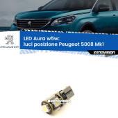 0 Luci posizione LED per Peugeot 5008 Mk1 2009-2012: Aura w5w W5W: lampadina LED Aura 6000k