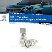 0 Luci posizione LED per Peugeot 5008 Mk1 2009-2012: W5W X-Tee W5W (T10) LED X-Tee (Coppia)