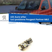 0 Luci posizione LED per Peugeot Partner Mk2 2008-2016: Aura w5w W5W: lampadina LED Aura 6000k