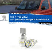 0 Luci posizione LED per Peugeot Partner Mk2 2008-2016: W5W X-Tee W5W (T10) LED X-Tee (Coppia)