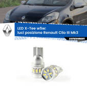 0 Luci posizione LED per Renault Clio III  2005-2011: W5W X-Tee W5W (T10) LED X-Tee (Coppia)
