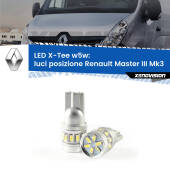 0 Luci posizione LED per Renault Master III Mk3 2010in poi: W5W X-Tee W5W (T10) LED X-Tee (Coppia)