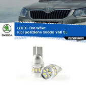0 Luci posizione LED per Skoda Yeti 5L 2009-2013: W5W X-Tee W5W (T10) LED X-Tee (Coppia)