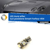 0 Luci posizione LED per Smart Forfour 454 2004-2006: Aura w5w W5W: lampadina LED Aura 6000k