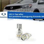 0 Luci posizione LED per Ssangyong Korando Mk2 1996-2006: W5W X-Tee W5W (T10) LED X-Tee (Coppia)