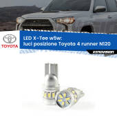 0 Luci posizione LED per Toyota 4 runner N120 1989-1996: W5W X-Tee W5W (T10) LED X-Tee (Coppia)