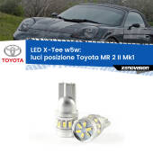 0 Luci posizione LED per Toyota MR 2 II Mk1 1989-2000: W5W X-Tee W5W (T10) LED X-Tee (Coppia)