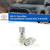 0 Luci posizione LED per Toyota RAV 4 III XA30 2005-2014: W5W X-Tee W5W (T10) LED X-Tee (Coppia)