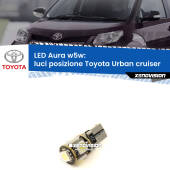 0 Luci posizione LED per Toyota Urban cruiser 2007-2016: Aura w5w W5W: lampadina LED Aura 6000k