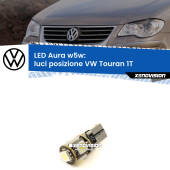 0 Luci posizione LED per VW Touran 1T 2003-2009: Aura w5w W5W: lampadina LED Aura 6000k