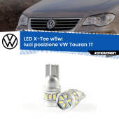 0 Luci posizione LED per VW Touran 1T 2003-2009: W5W X-Tee W5W (T10) LED X-Tee (Coppia)