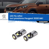 0 Luci posizione LED Peugeot 3008 Mk1 2008-2012: W5W Fly W5W: Lampadine LED Fly 6000k (Coppia)