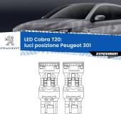 0 Luci posizione LED Peugeot 301 con luci diurne: T20 Cobra T20: LED Cobra 6000k (Coppia)