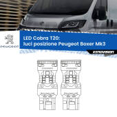 0 Luci posizione LED Peugeot Boxer Mk3 2014in poi: T20 Cobra T20: LED Cobra 6000k (Coppia)
