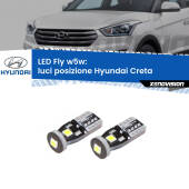 0 Luci posizione LED prima serie Hyundai Creta: W5W Fly W5W: Lampadine LED Fly 6000k (Coppia)