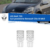 0 Luci posizione LED Renault Clio III  2005-2011: T10 Bolt T10: LED Bolt 6000k (Coppia)