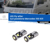 0 Luci posizione LED restyling Mercedes 100 631: W5W Fly W5W: Lampadine LED Fly 6000k (Coppia)