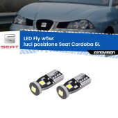 0 Luci posizione LED Seat Cordoba 6L 2002-2009: W5W Fly W5W: Lampadine LED Fly 6000k (Coppia)