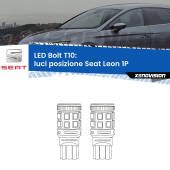0 Luci posizione LED Seat Leon 1P 2005-2012: T10 Bolt T10: LED Bolt 6000k (Coppia)