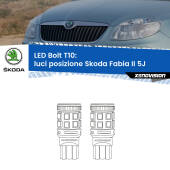 0 Luci posizione LED Skoda Fabia II 5J 2006-2014: T10 Bolt T10: LED Bolt 6000k (Coppia)