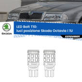 0 Luci posizione LED Skoda Octavia I 1U 1996-2010: T10 Bolt T10: LED Bolt 6000k (Coppia)