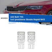 0 Luci posizione LED Skoda Rapid NH3 2012-2016: T10 Bolt T10: LED Bolt 6000k (Coppia)